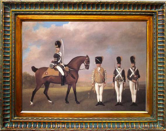 framed  STUBBS, George Soldiers of the Tenth Light Dragoons (mk25), Ta127